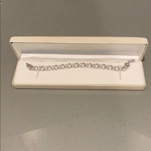 White Gold Charm Bracelet